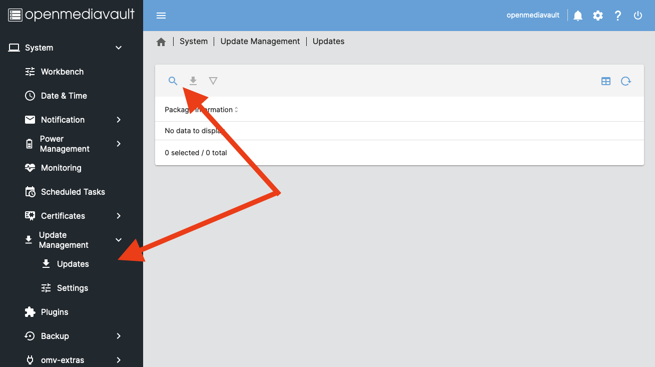 omv - Updatemanagement