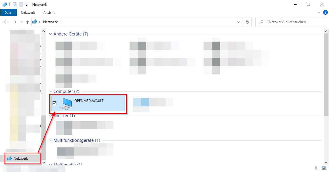 openmediavault - Netzwerk