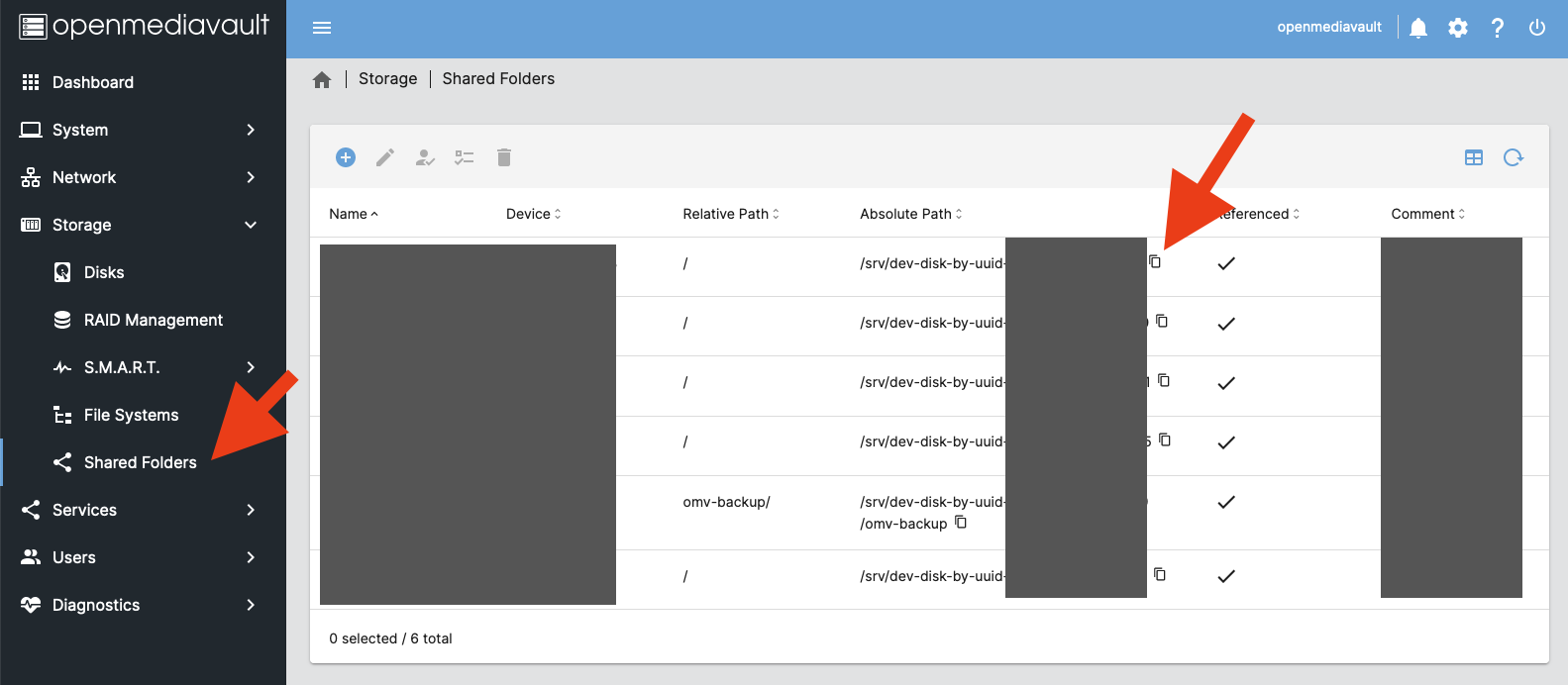 omv - rsync-Configuration