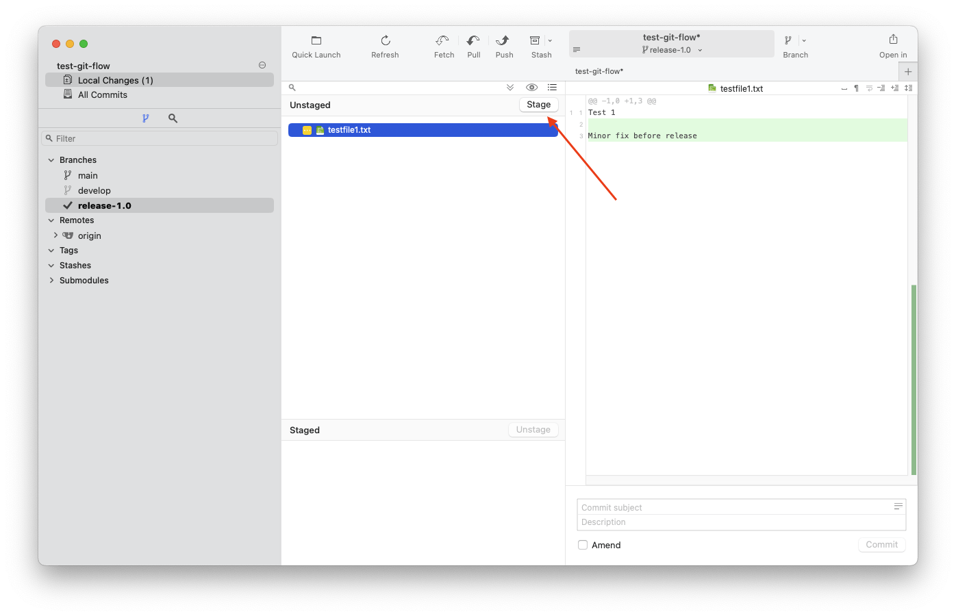 Lokales Repo erfolgreich übertragen?