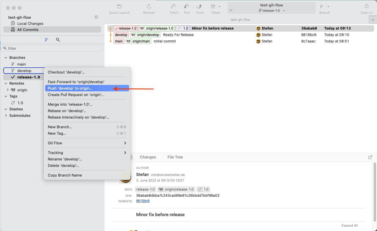 Push develop to origin