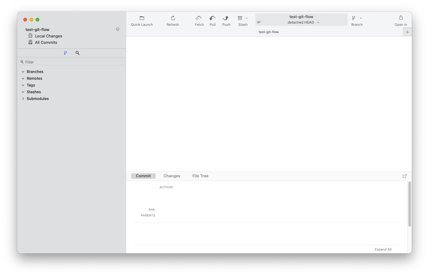 git init - leeres Git-Repository ist noch leer