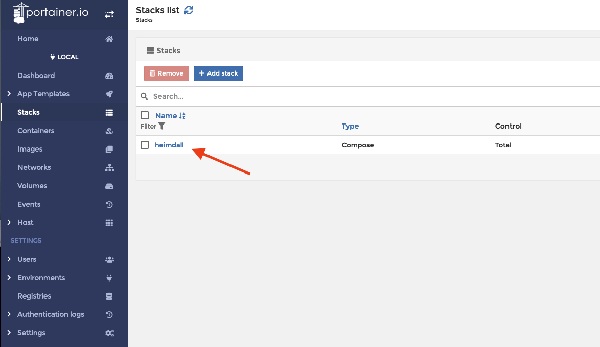 Heimdall Application Dashboard