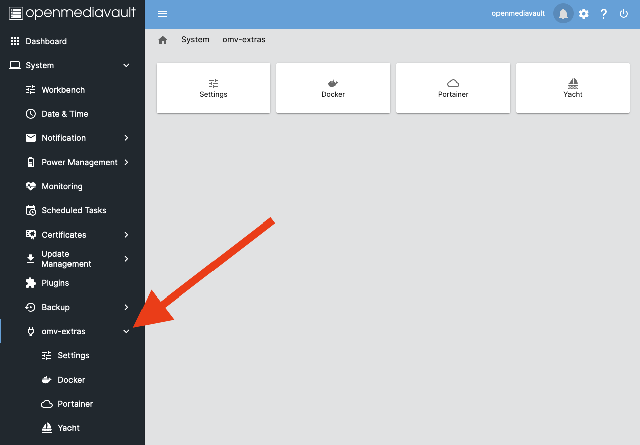 openmediavault und Docker