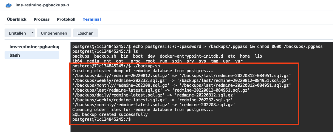 Gitea Docker auf Synology installieren