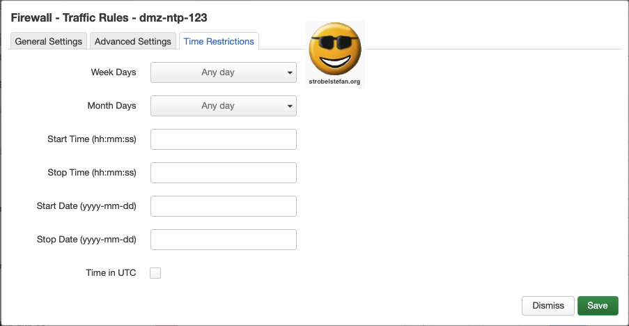 OpenWRT - Firewall rule - NTP on Port 123