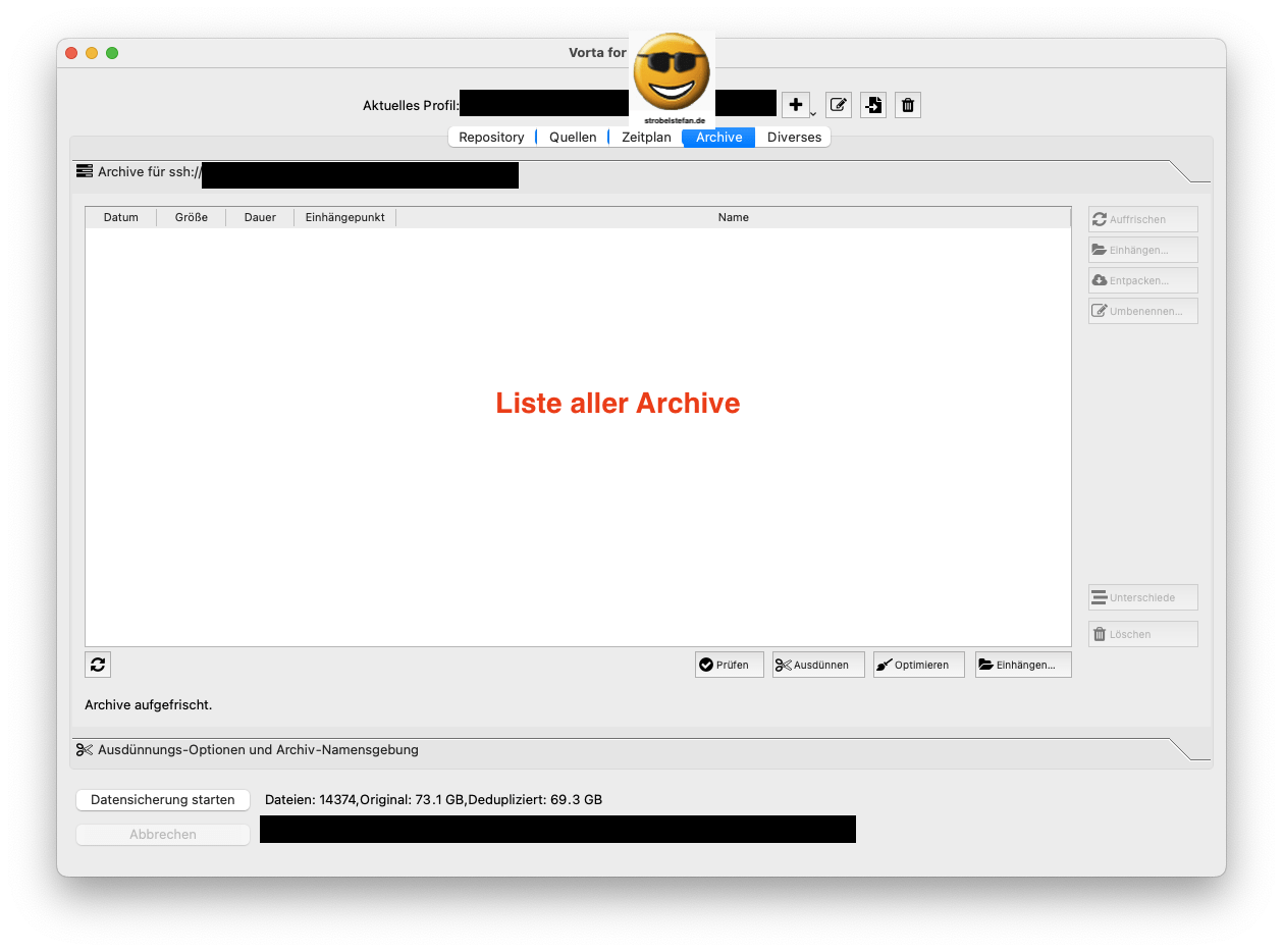 Vorta - Liste aller Achive