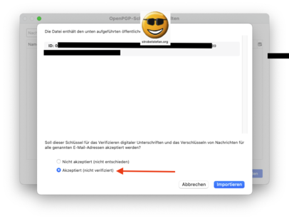Thunderbird Einstellungen - Vertrauensstufe hochsetzen