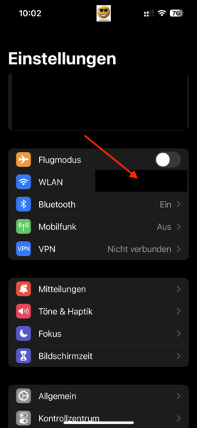 Einstellungen - WLAN