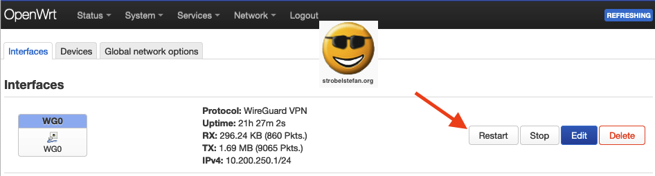 OpenWrt - WireGuard Peer Configuration