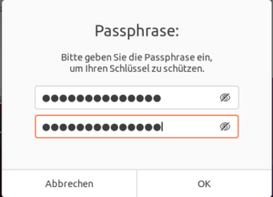 Passwortänderung